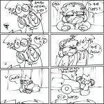 annoyed blaehine car colorless comic comic_page comic_strip cum cum_on_body drake_mcqueen fluids haruki_teshigawara humor kale_kaleski lol male male_only page sketch ushanka xd