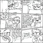 blaehine c&oacute;mic colorless comic_strip crossed_arms haruki_teshigawara kale_kaleski male male_only oc original original_character school spanish spanish_text surprised_expression talking talking_to_another text