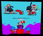 2d_(artwork) 2d_artwork ambiguous_gender anthro anus aquarium ass balls big_ass big_penis bodily_fluids clothing container crate cum cum_in_mouth cum_inside cup digital_media_(artwork) domestic_cat dr._seuss duo exclamation_point felid feline felis fellatio femboy feral fish fish_(the_cat_in_the_hat) fish_bowl genital_fluids genitals hat headgear headwear hyper hyper_penis karlos_k._kinklebone_(the_cat_in_the_hat) legwear long_socks male male/male mammal marine oral oral_penetration penile penis presenting presenting_hindquarters sex stockings superiorfox superiorfoxdafox tail text the_cat_in_the_hat the_cat_in_the_hat_(character) thick_thighs thighhighs thing_one_(the_cat_in_the_hat) thing_two_(the_cat_in_the_hat) toony vivarium wide_hips