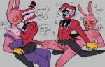 2boys caine_(the_amazing_digital_circus) cum cuntboy diference_size evil_jax_(the_amazing_digital_circus) glitch_productions male netflix nirivi penis penis_in_pussy pussy_juice riding_penis size_difference the_amazing_digital_circus youtube