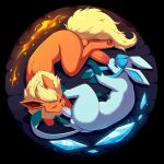  3_toes 69_position absurd_res ai_generated balls big_balls big_penis big_tail black_pawpads black_sclera blue_body blue_sclera bodily_fluids duo eeveelution feet fellatio feral fire flareon fluffy_(artist) fluffy_tail fur generation_1_pokemon generation_4_pokemon genital_fluids genitals glaceon high_res huge_penis ice long_ears long_tail looking_at_partner's_penis male male/male nintendo on_ground one_eye_closed oral orange_body orange_fur pawpads penile penis penis_in_mouth pokemon pokemon_(species) precum precum_in_mouth precum_on_face precum_on_penis quadruped red_pawpads semi-anthro sex snout tail toes tongue tongue_out tongue_out_fellatio vein veiny_penis white_eyes yellow_body yellow_fur yiff_ai_(director) 