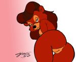 anus ass bear breasts disney erect_nipples furry hairless_pussy jk jk_(artist) nipples nude pussy rebecca_cunningham small_breasts talespin