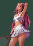  armpits kpop_demon_hunters mira_(kpop_demon_hunters) sweaty sweaty_body tennis 