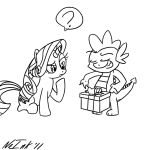  dick_in_a_box friendship_is_magic meme my_little_pony no-ink rarity spike spike_(mlp) 