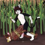 beans bengal_cat bondage cat_furry corn cornfield cum cum_in_ass cum_inside cum_on_penis erect_penis erection feet_tied friends friends_with_benefits fur furry_male furry_only gay_anal gay_domination gay_male gay_sex ground hands_tied oc original_character original_characters paws penis penis renato_atiq_carter_furry spots spotted_fur tuxedo_cat yaoi yellow_eyes