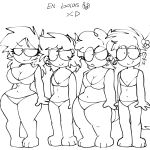 4girls blaehine body bra breasts chubby chubby_female colorless curly_hair danais_mcqueen doodle female_only girls long_hair mandy_walsh monica_dormer non-nude oc ocs original original_character panties ponytail semi_nude short_hair sketch skinny_girl spanish spanish_text text underwear windy_boole