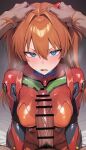  1boy 1girl ahegao ahegao_face ai_generated asuka_langley_souryuu blue_eyes blush body_suit clothed clothed_female deepthroat fellatio forced forced_oral imminent_fellatio imminent_oral light-skinned_female light_skin neon_genesis_evangelion nikumist oral oral_sex orange_hair steam steamy_breath sweat sweatdrop sweating tsundere 