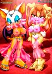  2girls anthro anthro_only bat bbmbbf big_breasts bra breasts diamond_level eyelashes eyeliner eyeshadow female female_only furry furry_only harem_girl harem_outfit humanoid_feet jewelry lingerie lipstick makeup mobian_(species) mobius_unleashed nipples nipples_visible_through_clothing palcomix panties pietros_secret_club pussy rabbit rouge_the_bat see-through sega sonic_(series) sonic_the_hedgehog_(series) vanilla_the_rabbit veil 
