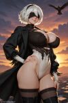 2b ai_art ai_generated art game_art honeywaifu nier_automata nsfw thick_women