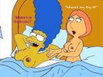  cougar family_guy lesbian_sex lois_griffin marge_simpson prostitution satisfied the_simpsons unsatisfied 