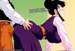  1boy 1girl accurate_art_style ai_generated asian asian_female ass_grab bare_thighs big_ass black_eyes black_hair blush bulge bulge_through_clothing chichi dragon_ball dragon_ball_z fat_ass gigantic_ass gigantic_breasts hair_bun huge_breasts huge_thighs incest light-skinned_female light-skinned_male light_skin lilabratt massive_ass massive_breasts mature_female milf mother_&amp;_son muscular_male open_mouth son_gohan squatting sweat sweatdrop thick_body thick_female thick_thighs thighs voluptuous voluptuous_female 