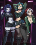  1girl 3_girls 3_girls big_breasts big_breasts clothed clothed_female clothing color crossover dc_comics dc_comics felox08 female_focus female_only goth goth_girl gwen_(tdi) high_res insanely_hot light-skinned_female light_skin looking_at_viewer marvel marvel_comics purple_hair raven_(dc) rogue_(x-men) sexy sexy_body sexy_female short_hair solo_female standing standing_up tagme teen_titans thick_thighs total_drama_island twitter x-men 