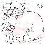 2boys behind_another behind_back biting_lip blaehine confused_look cum drake_mcqueen fat_man fluids gay_sex genital_fluids haruki_teshigawara male male/male male_on_bottom male_on_male male_on_top male_only male_penetrating_male plump sex size_difference text xd yaoi yaoi