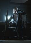  1girl 1girls 3d 3d_(artwork) 3d_model 40_year_old ass biohazard black_bodysuit blond blond_hair blonde blonde-haired_female blonde_female blonde_hair blonde_hair_female bodysuit breasts capcom cleavage computer crossed_legs female_focus female_only female_solo firearm gun hair human human_female human_only human_solo indooss jill_valentine_(cosplay) jill_valentine_bodysuit light-skinned_female light_skin lips lipstick mature mature_female mature_woman medium_breasts office_background resident_evil resident_evil_2 resident_evil_2_(remake) resident_evil_2_remake resident_evil_6 resident_evil_9 resident_evil_9:_requiem resident_evil_requiem sherry_birkin sherry_birkin_(bridgette_haze) short_hair shotgun sitting sitting_down sitting_on_chair unzipped unzipped_bodysuit vexonair weapon youthful youthful_face youthful_features youthful_look 