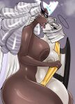  2_girls 2angels amazon_prime angel angel_girl angel_wings bitterbunz cartoon dark-skinned dark-skinned_female dark-skinned_female dark_skin dark_skinned extra_thicc gold_arm golden_arm hazbin_hotel hazbin_hotel_(season_2) hellaverse kissing kissing long_hair lute_(hazbin_hotel) metal_arm prosthetic prosthetic_arm prosthetic_hand prosthetic_limb sera_(hazbin_hotel) seraph seraph_(angel) seraphim_angel short_hair shoulder_length_hair side_view spindlehorse_toons thicc thicc_body thicc_thighs thick thick_body thick_thighs twitter very_long_hair vivienne_medrano vivziepop yuri 
