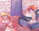 1boy1girl 1girl after_sex after_sex angry_female annoyed annoyed_female big_ass big_ass big_breasts big_breasts blaehine blonde_hair blush bulge_through_clothing bulge_under_clothes cum_on_floor curvy_female danais_mcqueen english_text erect_penis erection fat_ass fat_man flirting fluids hard_penis haruki_teshigawara heart-shaped_pupils male male/female messy messy_clothes messy_hair money oc original original_characters pleasure_face plump red_hair sex_for_money short_skirt text thicc thicc_thighs thick_thighs thighs underwear walking_away
