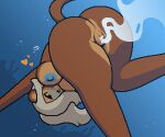  1girl admiral_brickell after_sex air_bubble air_bubbles anthro asphyxiation ass ass_focus big_ass blonde blonde-haired_female blonde_female blonde_hair bloons_td_6 bloons_tower_defense blue_blush blue_nipples blush breasts brown_body brown_fur btd6 bubble bubbles cum cum_in_pussy cum_inside drowning female female_only happy heart monkey nipples nude peril pussy sinking solo tail thick_thighs thighs underwater underwater_peril water zxtomatofan 