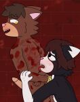 bengal_cat bitch bites bitten black_fur blood_on_back brown_hair bsdm erected_penis furry furry_male furry_only hands_tied_behind_back kidnapped male male_only naked_male nude oc original_character penis penis punishment renato_atiq_carter_furry slave slave_male spots spotted_fur tongue tongue_out torture tuxedo_cat whipped white_fur yellow_eyes