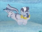 1girl anthro big_breasts breasts equid equine fab3716 female hasbro mammal my_little_pony nude solo swimming_pool tagme underwater water zebra zecora zecora_(mlp)