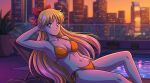  1girl adult_swim alluring bare_legs barefoot bikini bishoujo_senshi_sailor_moon bishoujo_senshi_sailor_moon_r bishoujo_senshi_sailor_moon_r_the_movie bishoujo_senshi_sailor_moon_s bishoujo_senshi_sailor_moon_s_the_movie bishoujo_senshi_sailor_moon_supers bishoujo_senshi_sailor_moon_supers_the_movie blonde_hair blue_eyes dario medium_breasts minako_aino pool_chair swimming_pool toei_animation toonami viz_media 