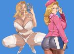  1girl big_breasts blonde_hair blue_eyes bubble_butt cleavage fantastic_four glasses horny invisible_woman invisible_woman_(marvel_rivals) inviting_to_sex looking_at_viewer marvel marvel_comics marvel_rivals mugi_(mugit49) pose sitting spread_legs standing stockings sue_richards sue_storm sue_storm_(marvel_rivals) teasing thick_thighs 