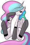 alicorn equine female friendship_is_magic horse kloudmutt kloudmutt_(artist) my_little_pony pegacorn pony princess_celestia princess_celestia_(mlp) stockings white_background