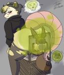 anthro blush blush dominant_male eevee fart fart_fetish farting farting_in_mouth farting_in_nose farting_on_face fluffi_plushie forced furry looking_back male_facefarting male_facesitting plushophilia
