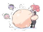  3_girls after_vore big_bely bloated_belly giant_belly gigantic_belly huge_belly in_stomach kasane_teto stuck vocaloid vore 