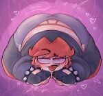 1boy 1girl ass ass ass_focus ass_shake ass_up ass_up_face_down blaehine blush butt_focus butt_up face_down face_down_ass_up fat_ass fat_man flirt flirting flirting_look haruki_teshigawara hearts jack-o_pose male male_only oc original original_character plump red_hair solo_focus solo_male thicc tongue tongue_out underwear