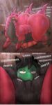 anthro dominant_male facesitting female_rimming_male feral feral_on_anthro licking_anus licking_ass male_facesitting_female pinned_by_butt pinned_to_wall pokephilia scent_play scentplay scolipede sniffing_anus sniffing_ass submissive_female zexyprofart