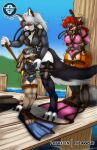 3girls bondage crossover cum disney female foreplay fox harness hellhound helluva_boss interspecies judy_hopps loona_(helluva_boss) orgasm original patreon patreon_request peril rabbit request scuba sheila_vixen swimsuit thearashi vibrator vivziepop wetsuit youtube zootopia