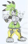 1girl big_breasts cyberpunk_girl cyborg_girl fanart female idw_publishing marlon64 science_fiction sega solo sonic_the_hedgehog_(comics) sonic_the_hedgehog_(idw) sonic_the_hedgehog_(series) space_pirate surge_the_tenrec tenrec