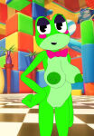 1girl female frog glitch_productions netflix nude ribbit_(the_amazing_digital_circus) sinako777 solo tagme the_amazing_digital_circus youtube