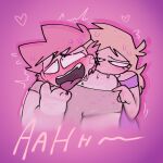 1boy 1boy1girl 1girl 1girl ahegao ahegao_face blaehine blush blush danais_mcqueen fat_male femdom haruki_teshigawara licking_neck male male_moaning moan moaning oc ocs original original_character original_characters saliva_drip sticking_out_tongue sucking_neck sweat sweaty_body tongue tongue_out