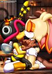 1boy 1girl bbmbbf bee charmy_bee clothed clothed_female clothed_female_nude_male couple cream_the_rabbit female french_kiss husband_and_wife interspecies kissing male male/female married_couple mobian_(species) mobius_unleashed nude nude_male palcomix rabbit sega shoes_on shogakukan sonic_(series) sonic_the_hedgehog_(manga) sonic_the_hedgehog_(series)