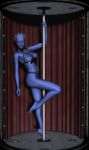 asari blue_skin breasts liara_t'soni mass_effect mememo nipples pole stripper