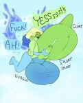 2futas futanari_on_futanari hyper_balls hyper_penis lapis_lazuli oogabutt peridot_(steven_universe) stomach_bulge