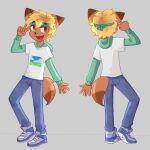  1boy anthro anthro_only copycat_(webtoon) dimabelle fanart grey_background male male_only reference_sheet simple_background terry_(copycat) webtoon 