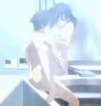 animated_gif bathroom game_cg gif itou_makoto nude saionji_sekai school_days screenshot sex upright_straddle