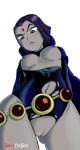 1girl beelztheboss dc dc_comics nipples pussy raven_(dc) teen_titans