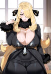 ai_generated blonde_hair cynthia_(pokemon) pokemon pokemon_dppt very_long_hair