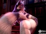 1girl big_butt female furry gif