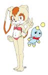  1girl bikini cream_the_rabbit rabbit_girl sega v 