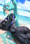 1girl ai_generated curvy curvy_female green_eyes green_hair long_hair pneuma_(xenoblade) xenoblade_(series) xenoblade_chronicles_2