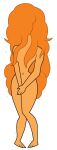  1girl arcroyale barefoot cartoon_network covered_nipples covering_breasts covering_pussy enf feet full_body long_hair looking_at_viewer naked_female navel nude nude_female orange_hair powerpuff_girls sara_bellum sexy_body unseen_character very_long_hair wet wet_body white_background 