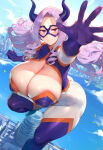 1girl ai_generated bodysuit curvy curvy_female long_hair mount_lady my_hero_academia yuu_takeyama