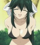  animated bikini bounce bouncing_breasts breasts cap cleavage closed_eyes cute da_capo gif green_hair hair hentai long_hair lowres mizukoshi_moe screencap smile swimsuit 