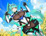 1girl ai_generated curvy curvy_female green_eyes green_hair long_hair pneuma_(xenoblade) xenoblade_(series) xenoblade_chronicles_2