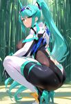 1girl ai_generated curvy curvy_female green_eyes green_hair long_hair pneuma_(xenoblade) xenoblade_(series) xenoblade_chronicles_2