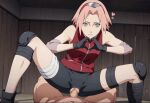 cowgirl_position cum_in_pussy naruto naruto_shippuden sakura_haruno spread_legs tagme